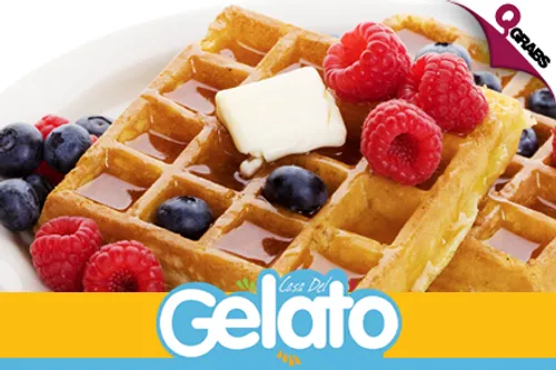 From QR19 Indulge with Sweets Like Penguin Waffles, Gelato & Frozen Yogurt from Casa del Gelato! (Up to QR100 Value)